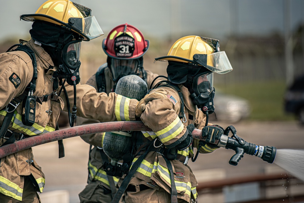 110th firefighters strengthen readiness with 31st CES during DFT