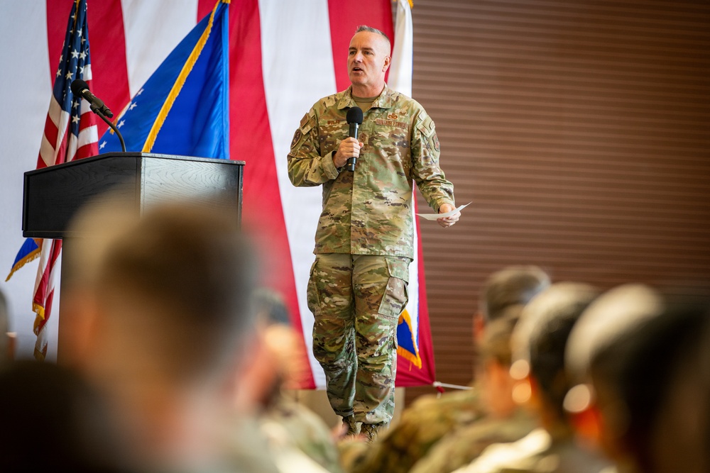 Strengthening readiness together: CMSAF and Dr. Wolfe connect with Team Travis