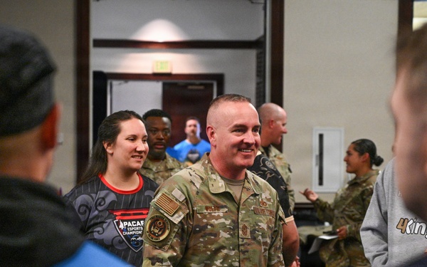 Strengthening readiness together: CMSAF and Dr. Wolfe connect with Team Travis