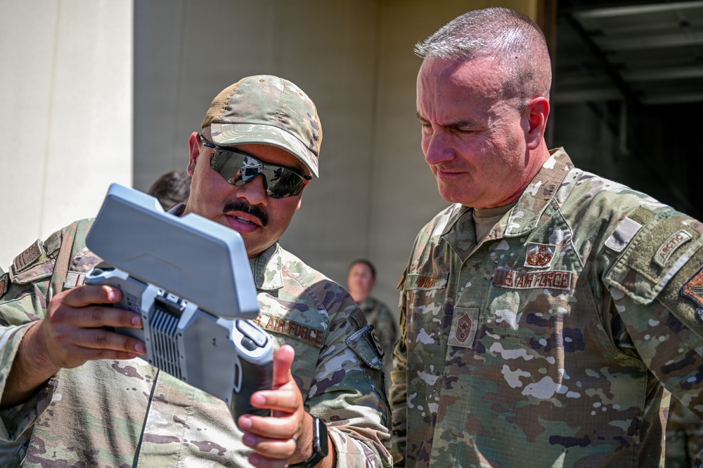 Strengthening readiness together: CMSAF and Dr. Wolfe connect with Team Travis