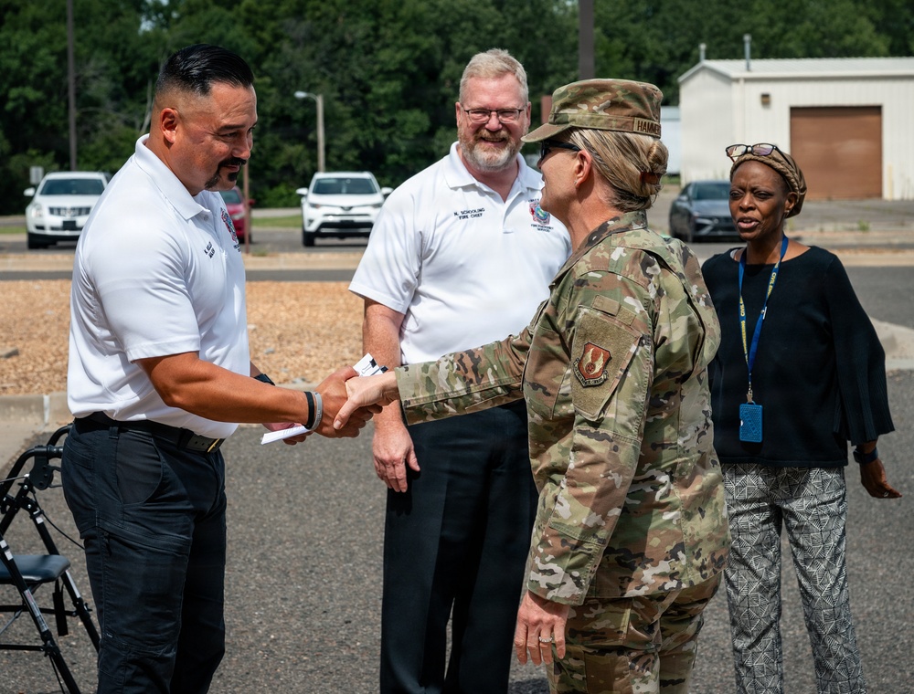 Lt. Gen. Hammerstedt visits Tinker AFB