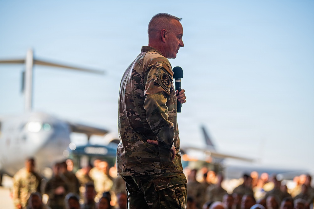 Strengthening readiness together: CMSAF and Dr. Wolfe connect with Team Travis