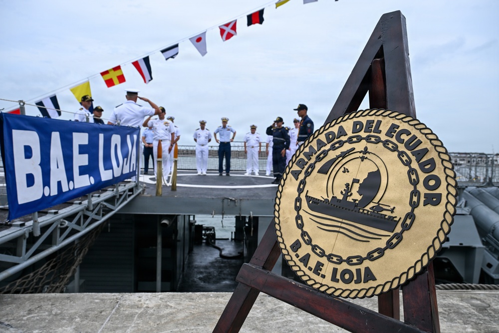 U.S. Coast Guard and Ecuador Navy give tours of their cutters for PANAMAX 2026