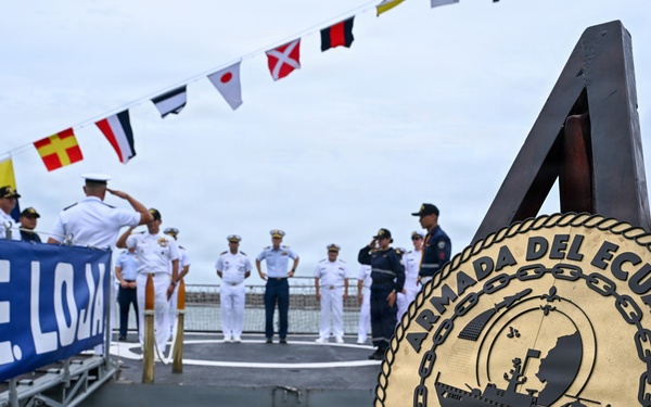 U.S. Coast Guard and Ecuador Navy give tours of their cutters for PANAMAX 2026