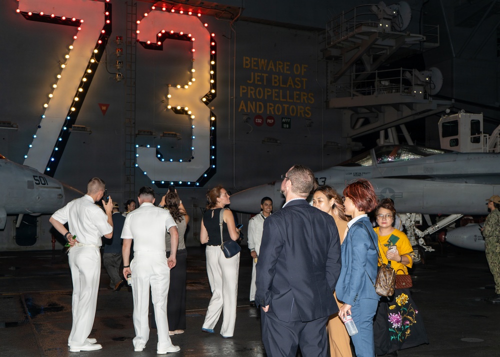 George Washington Hosts Big Top Reception