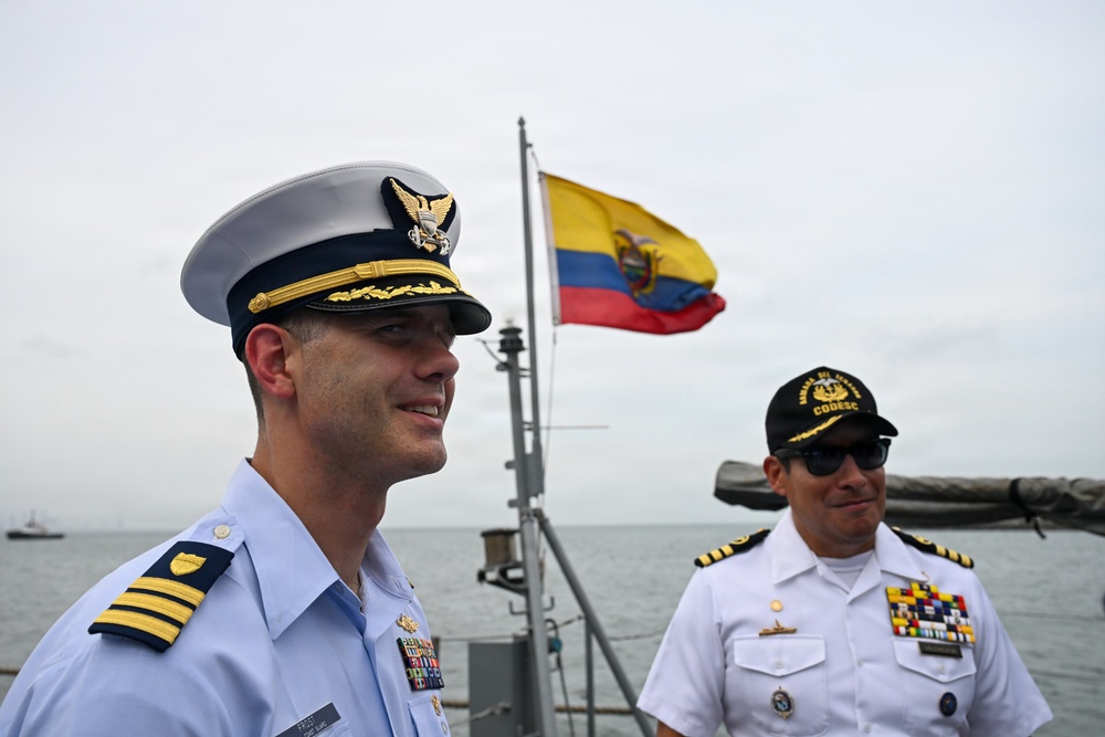 U.S. Coast Guard and Ecuador Navy give tours of their cutters for PANAMAX 2026