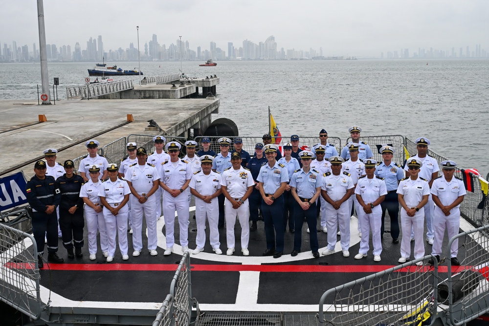 U.S. Coast Guard and Ecuador Navy give tours of their cutters for PANAMAX 2026