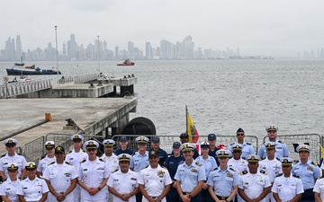 U.S. Coast Guard and Ecuador Navy give tours of their cutters for PANAMAX 2026