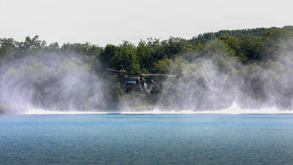 Helocast Training during Northern Strike 26-2 at Camp Grayling