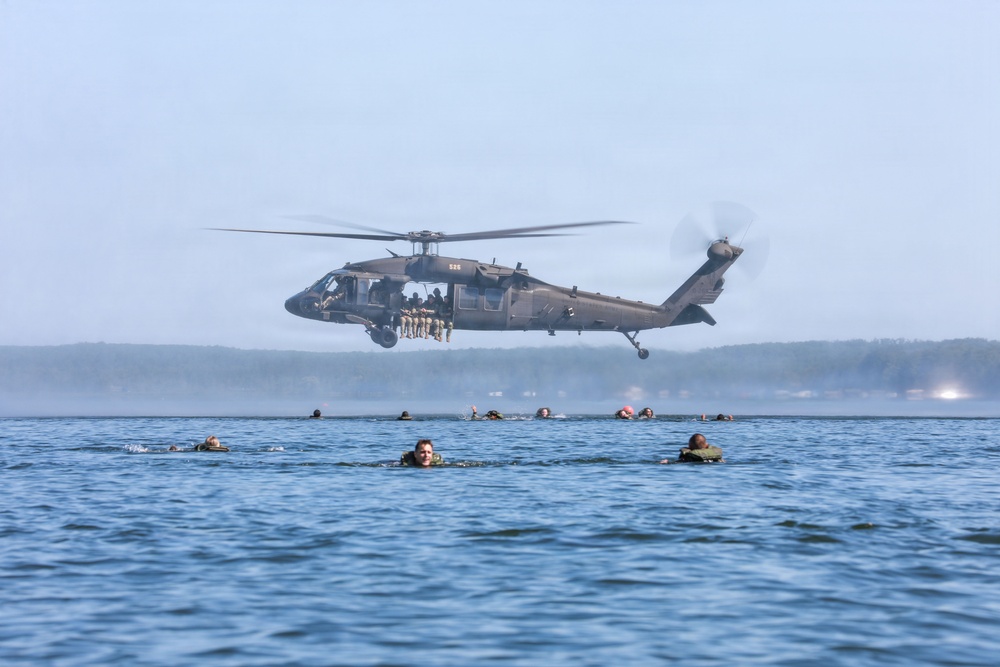Helocast Training during Northern Strike 26-2 at Camp Grayling