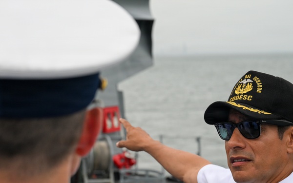 U.S. Coast Guard and Ecuador Navy give tours of their cutters for PANAMAX 2026