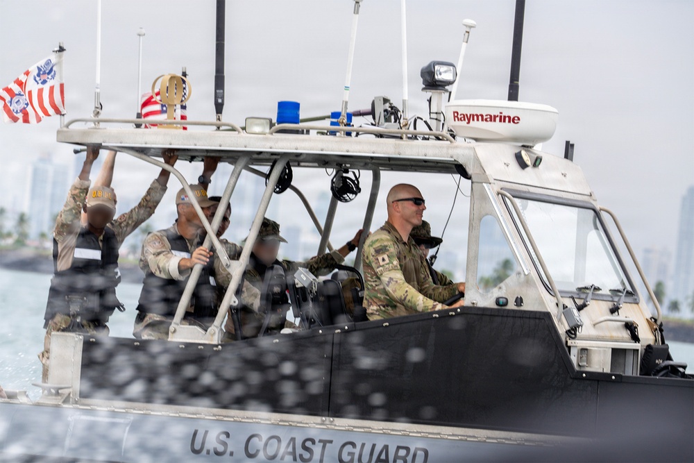 U.S. Coast Guard, Partner Nations Strengthen Maritime Maneuver Skills During PANAMAX 2026