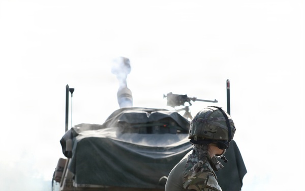 The West Virginia National Guard's 1/201st Field Artillery Battalion conduct fire missions during Northern Strike 26-2