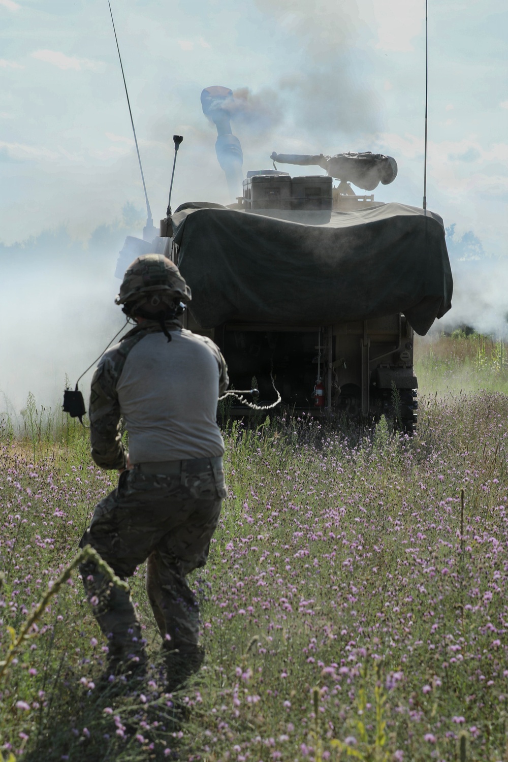The West Virginia National Guard's 1/201st Field Artillery Battalion conduct fire missions during Northern Strike 26-2