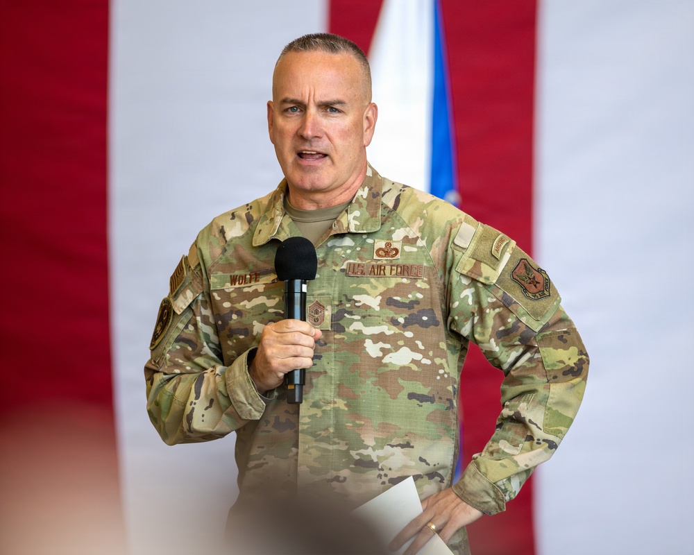 Strengthening readiness together: CMSAF and Dr. Wolfe connect with Team Travis