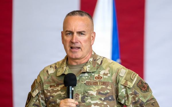 Strengthening readiness together: CMSAF and Dr. Wolfe connect with Team Travis