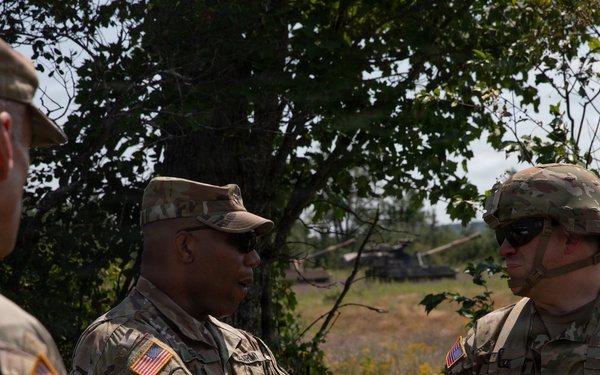 West Virginia National Guard's 1/201st Field Artillery Battalion conduct fire missions during Northern Strike 26-2