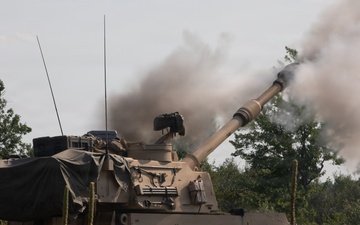 The West Virginia National Guard's 1/201st Field Artillery Battalion conduct fire missions during Northern Strike 26-2