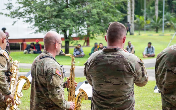 U.S. Army band plays for Papua New Guinea during Exercise Tamiok Strike 2026