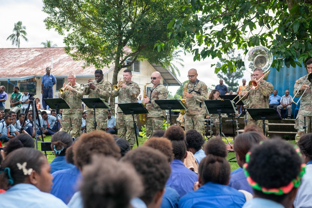 U.S. Army band plays for Papua New Guinea during Exercise Tamiok Strike 2026