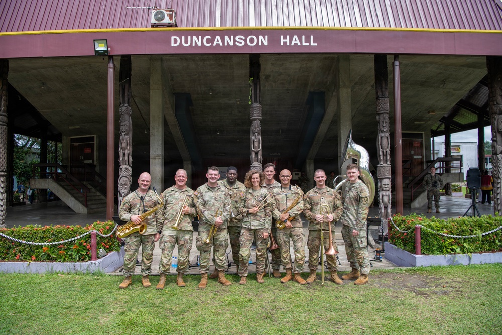 U.S. Army band plays for Papua New Guinea during Exercise Tamiok Strike 2026