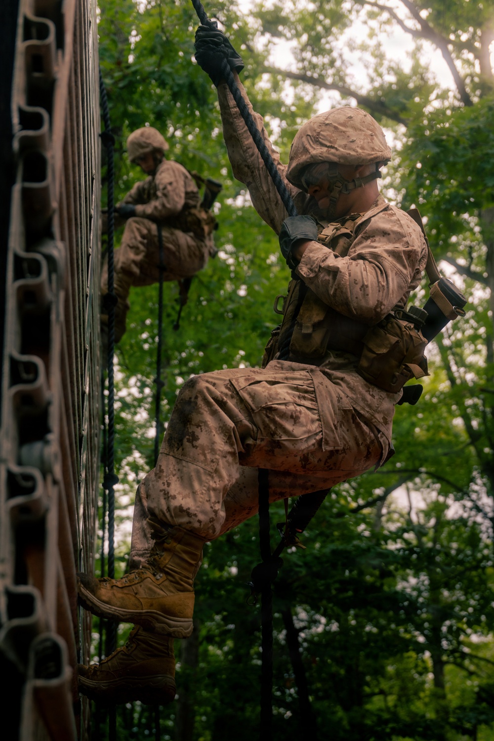 U.S. Marine Corps Officer Candidates Complete the Combat Course