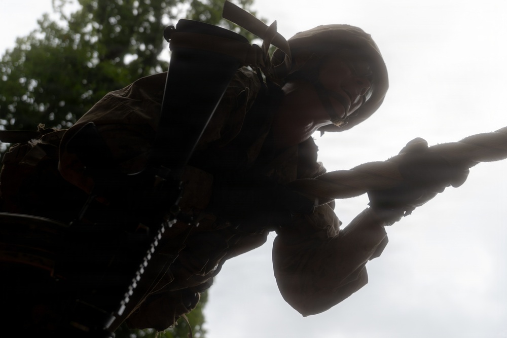 U.S. Marine Corps Officer Candidates Complete the Combat Course