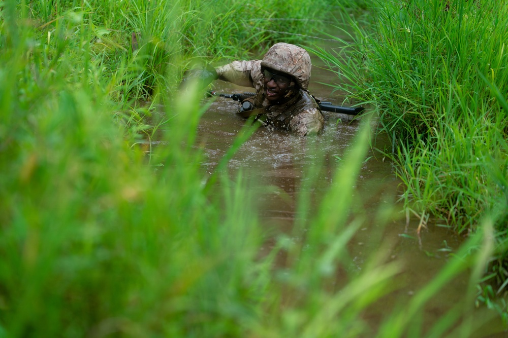 U.S. Marine Corps Officer Candidates Complete the Combat Course