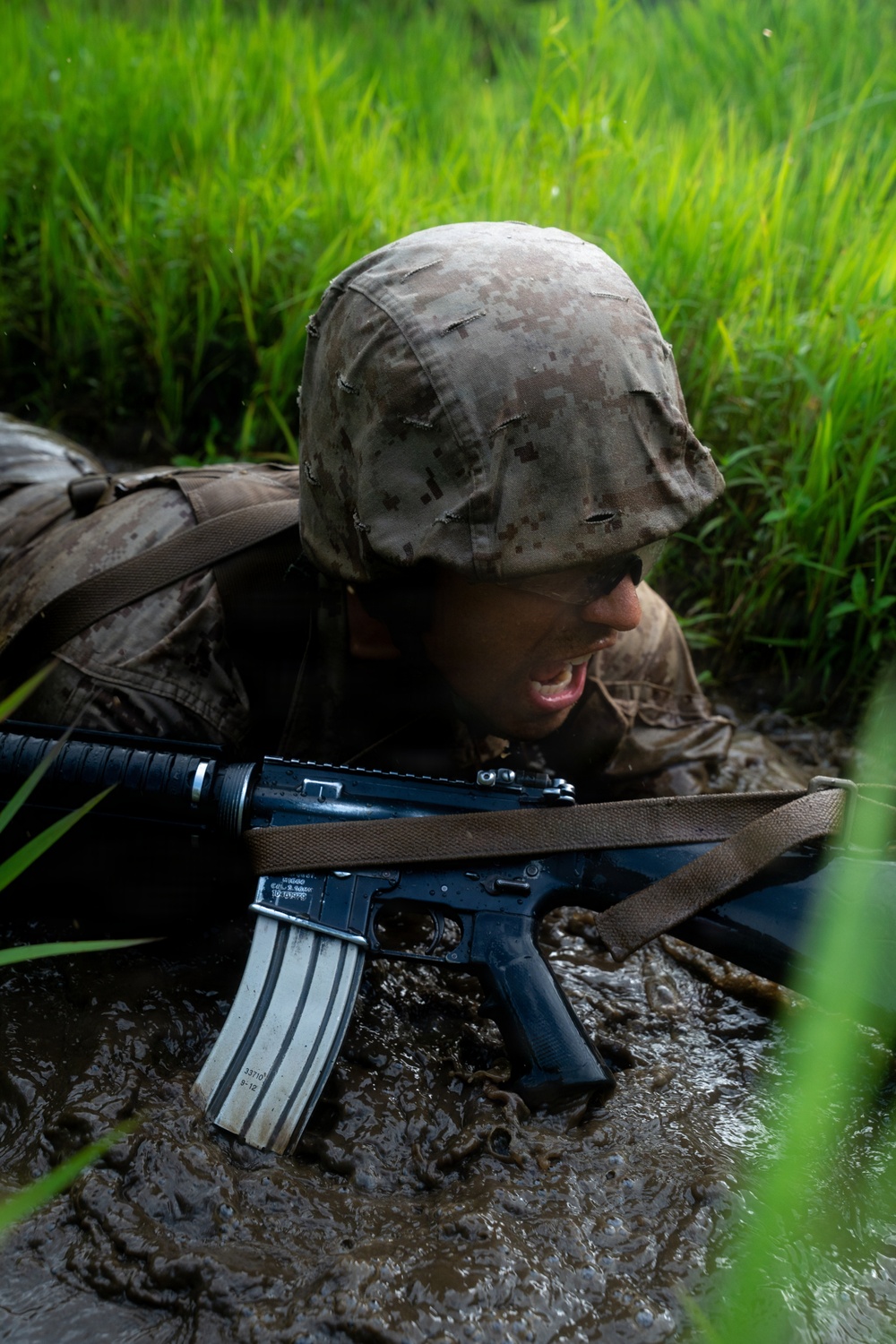 U.S. Marine Corps Officer Candidates Complete the Combat Course