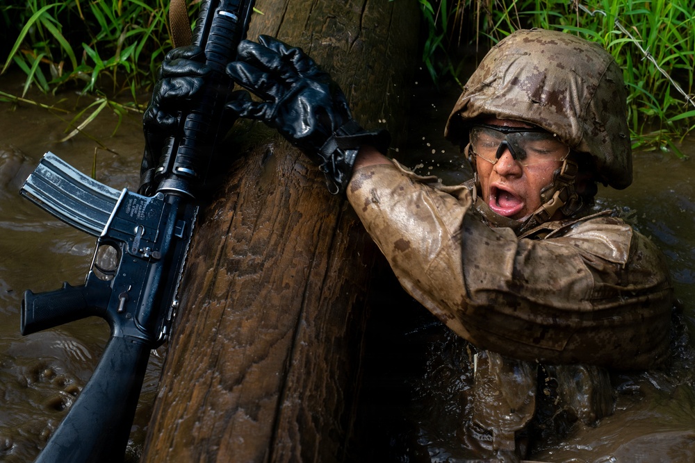 U.S. Marine Corps Officer Candidates Complete the Combat Course