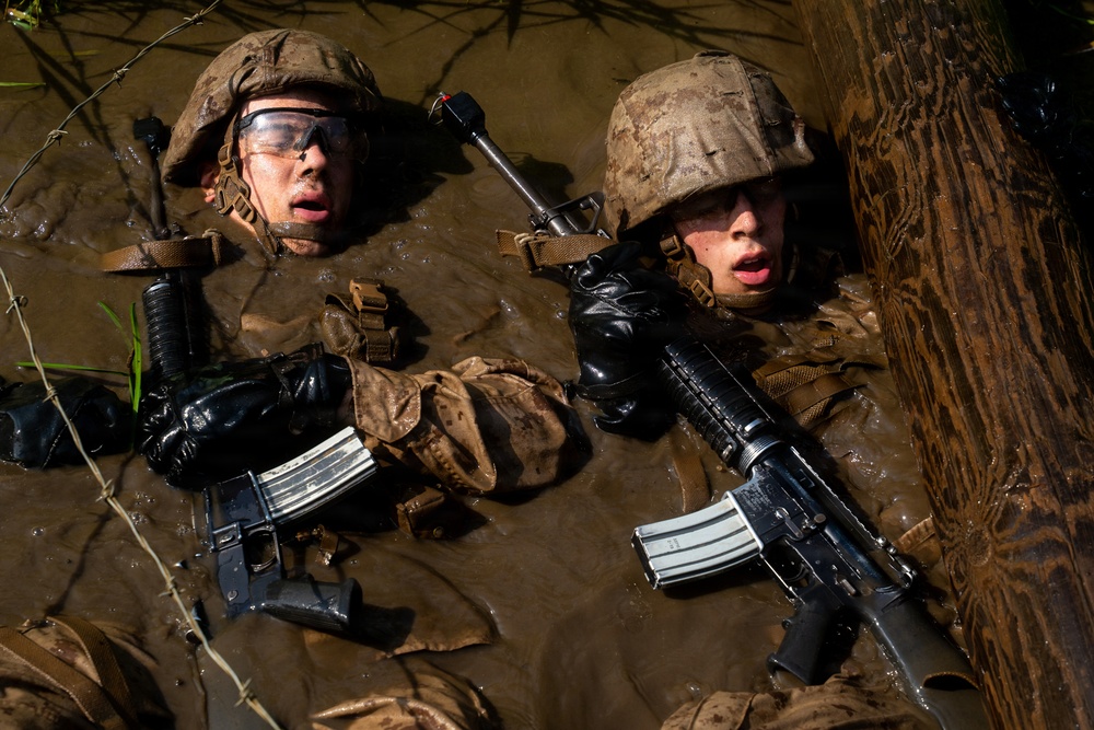U.S. Marine Corps Officer Candidates Complete the Combat Course
