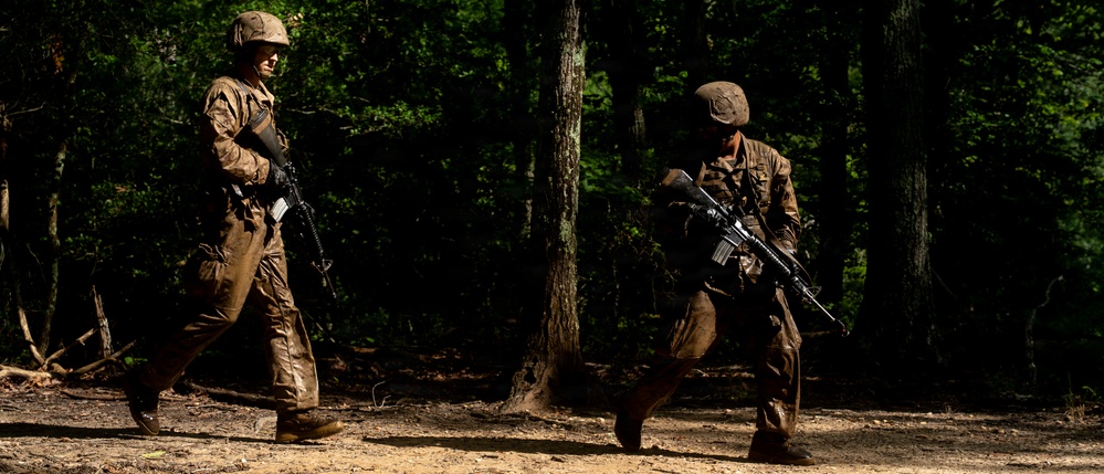 U.S. Marine Corps Officer Candidates Complete the Combat Course