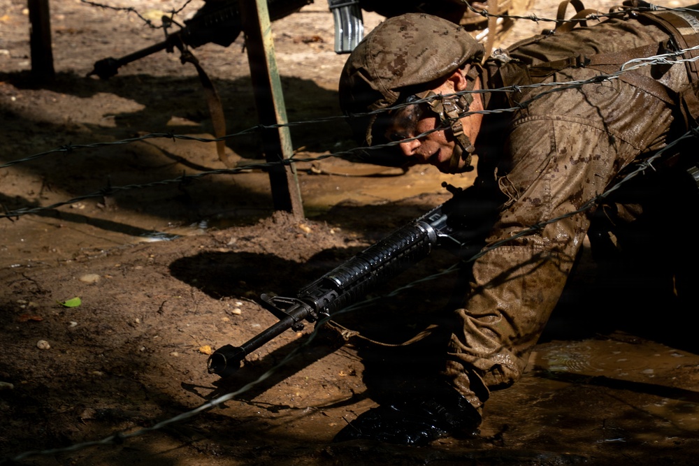 U.S. Marine Corps Officer Candidates Complete the Combat Course