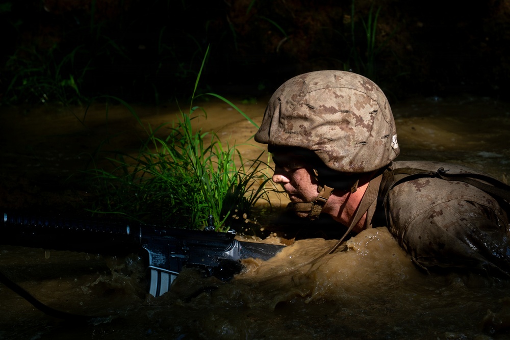 U.S. Marine Corps Officer Candidates Complete the Combat Course