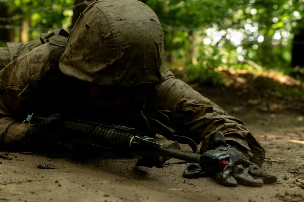 U.S. Marine Corps Officer Candidates Complete the Combat Course