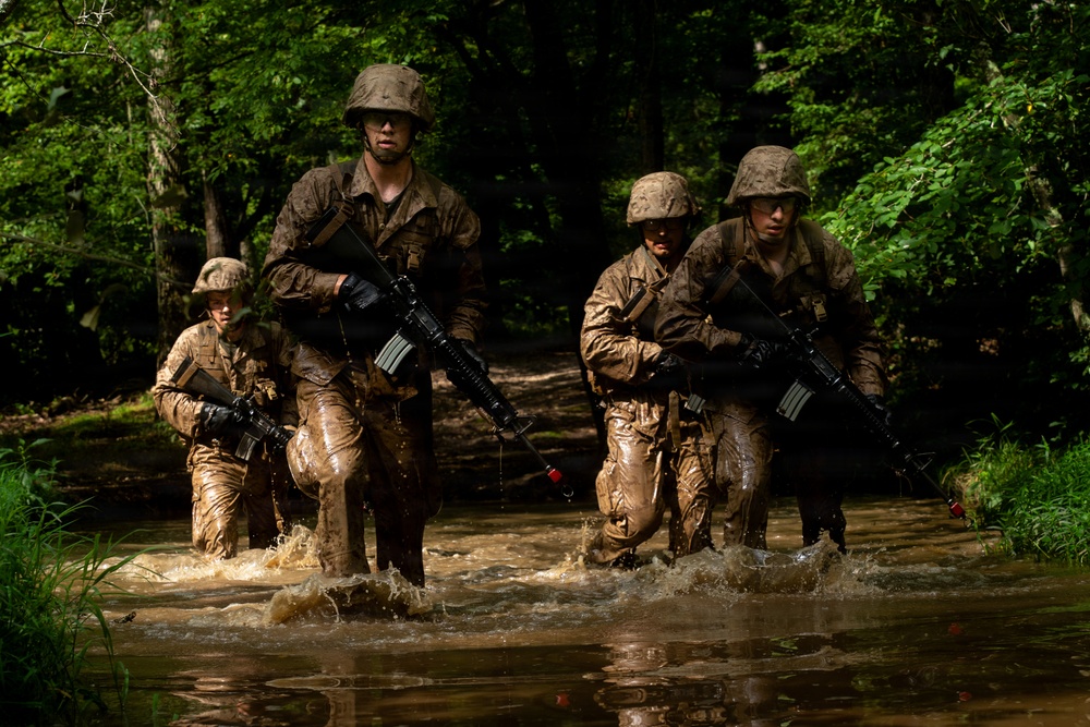 U.S. Marine Corps Officer Candidates Complete the Combat Course