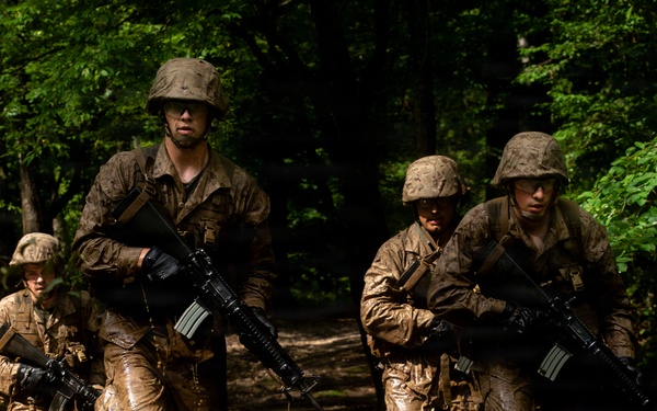 U.S. Marine Corps Officer Candidates Complete the Combat Course