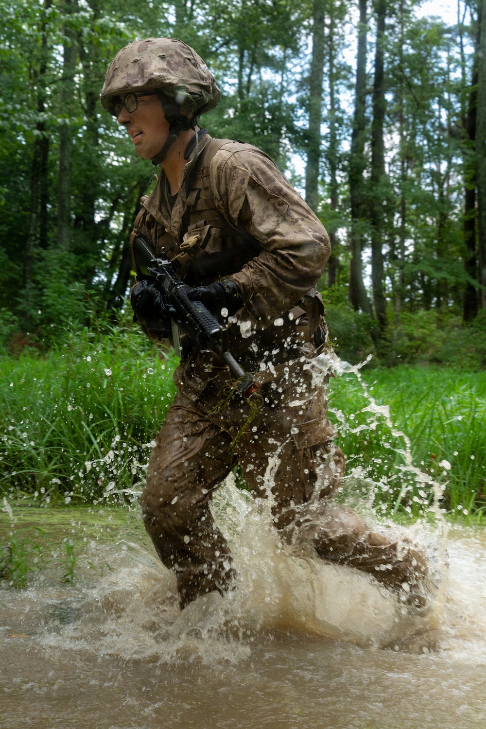 U.S. Marine Corps Officer Candidates Complete the Combat Course