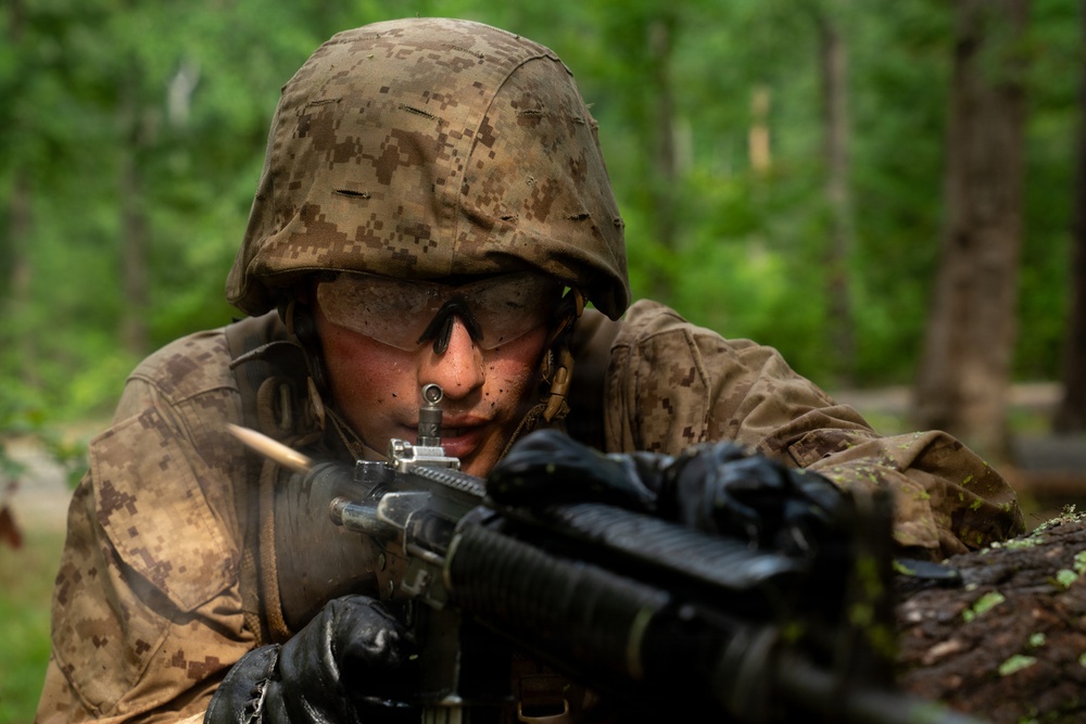 U.S. Marine Corps Officer Candidates Complete the Combat Course