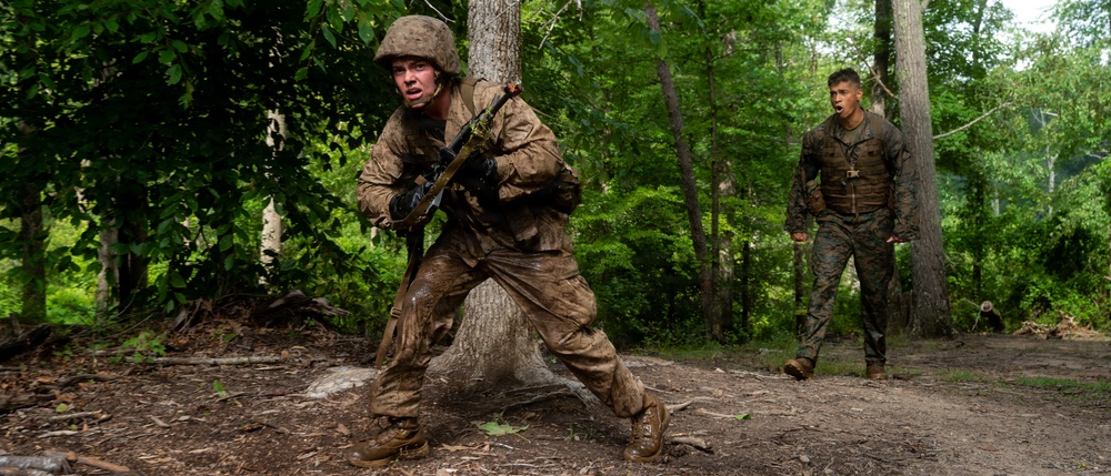 U.S. Marine Corps Officer Candidates Complete the Combat Course