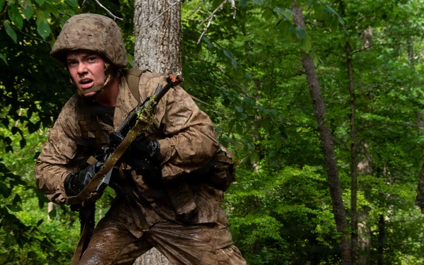 U.S. Marine Corps Officer Candidates Complete the Combat Course