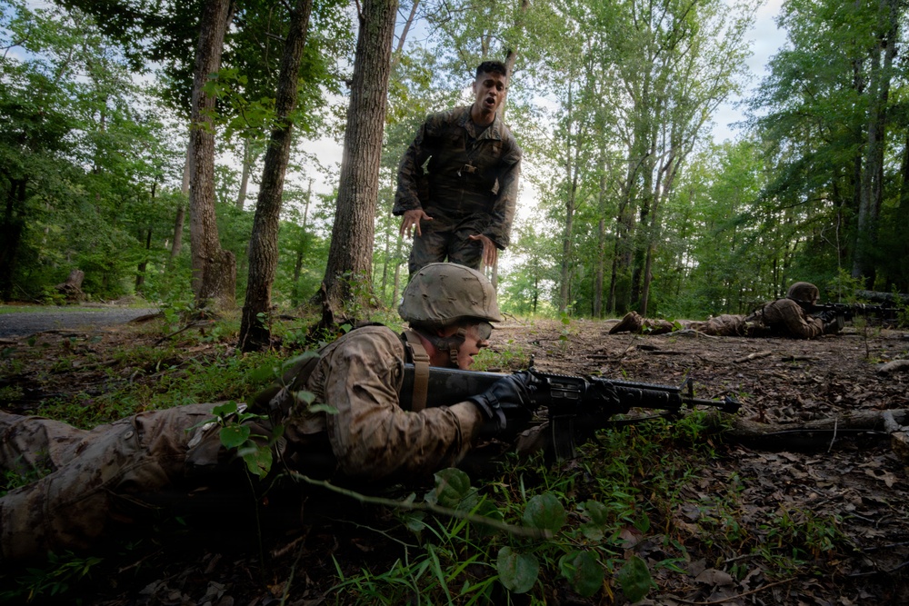 U.S. Marine Corps Officer Candidates Complete the Combat Course