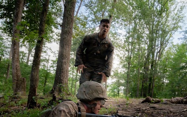 U.S. Marine Corps Officer Candidates Complete the Combat Course