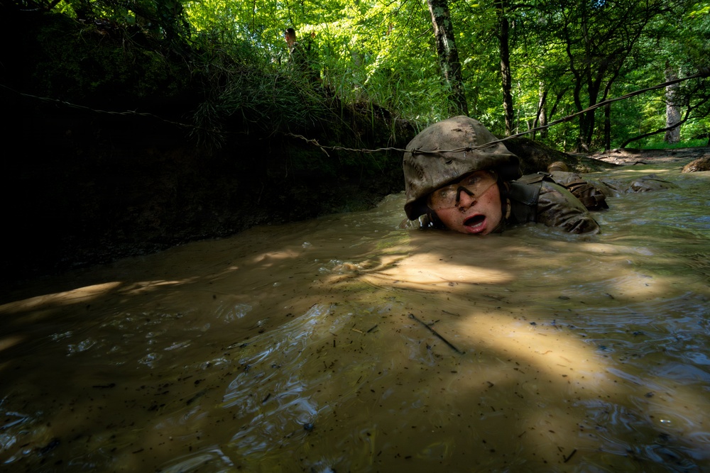 U.S. Marine Corps Officer Candidates Complete the Combat Course