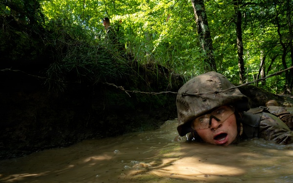 U.S. Marine Corps Officer Candidates Complete the Combat Course