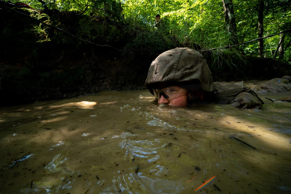 U.S. Marine Corps Officer Candidates Complete the Combat Course
