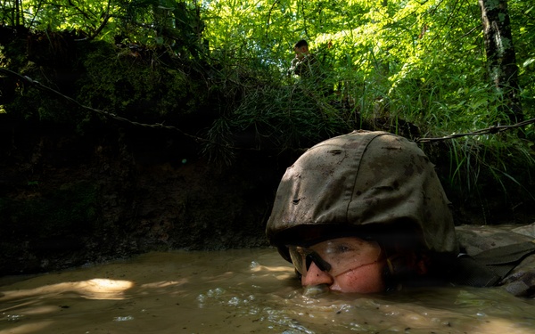 U.S. Marine Corps Officer Candidates Complete the Combat Course