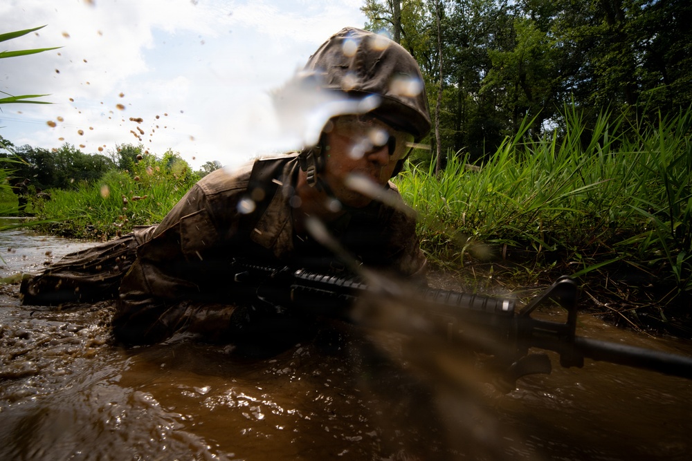 U.S. Marine Corps Officer Candidates Complete the Combat Course