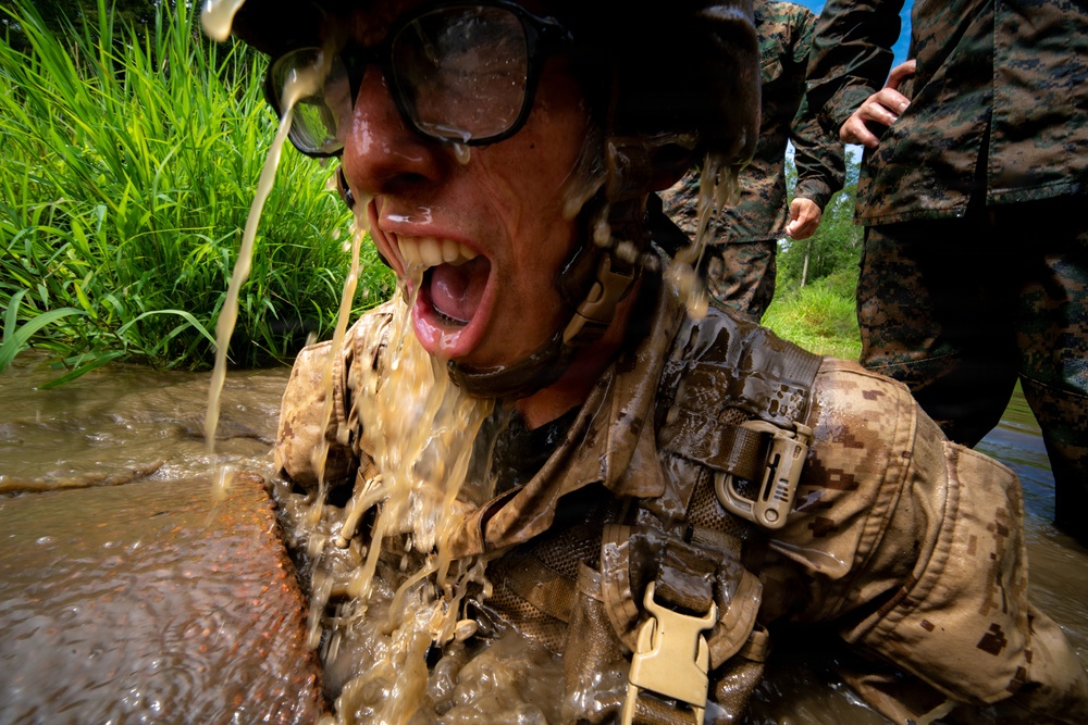 U.S. Marine Corps Officer Candidates Complete the Combat Course