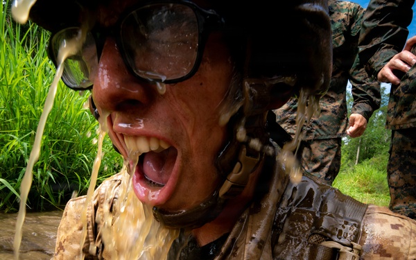 U.S. Marine Corps Officer Candidates Complete the Combat Course